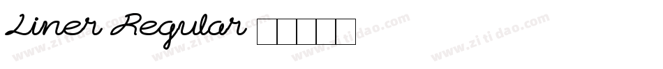 Liner Regular字体转换
